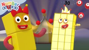 Numberblock Three and Circus Tricks – Compilation | Learn to Count – 12345 | @Numberblocks - Kingdom Kids Zone, Little Learners - Numberblocks
