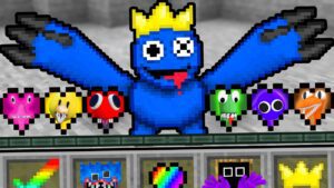 Minecraft, But There’s Rainbow Friends Hearts - Gameplay, Kingdom Kids Zone, Minecraft - EYstreem