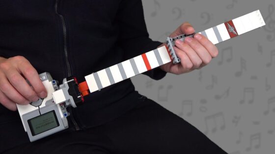 Lego Guitar (3 simple songs demonstrated) - Kids (6-9), Kingdom Kids Zone - Brick Experiment Channel