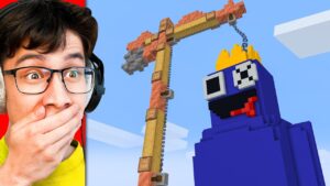 I Stole My Friend’s Rainbow Friend House in Minecraft - Gameplay, Kingdom Kids Zone, Minecraft - EYstreem