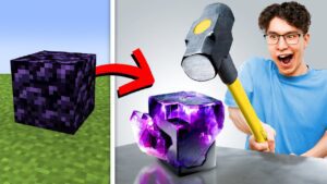Anything My Friend BREAKS in Minecraft, I Break in REAL LIFE! - Gameplay, Kingdom Kids Zone, Minecraft - EYstreem