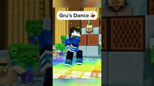 Gru’s Minion Dance in Minecraft Despicable Me - Gameplay, Kingdom Kids Zone, Minecraft - EYstreem