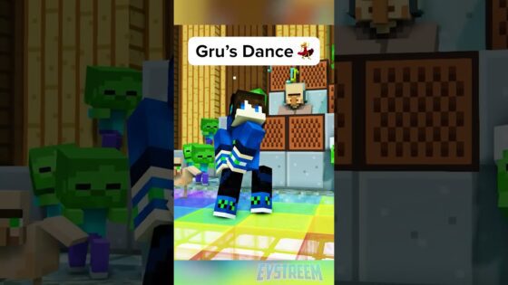 Gru’s Minion Dance in Minecraft Despicable Me - Gameplay, Kingdom Kids Zone, Minecraft - EYstreem