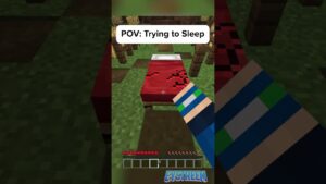 Trying to Sleep in Minecraft… - Gameplay, Kingdom Kids Zone, Minecraft - EYstreem