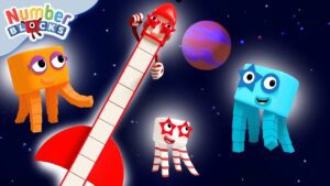 Numberblock 10 Blasts Off to Space! 🪐✨ | Learn to Count to 10 | Space Compilation 🪐@Numberblocks - Kingdom Kids Zone, Little Learners - Numberblocks