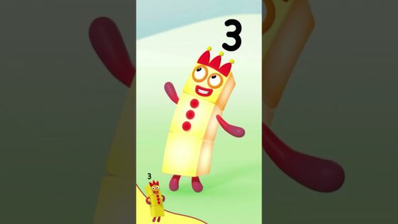 #shorts | Meet Numberblock Three! | Counting for Kids | Maths Cartoons | @Numberblocks - Kingdom Kids Zone, Little Learners, Shorts - Numberblocks