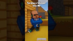 Turning a Minecraft Villager into Me - Gameplay, Kingdom Kids Zone, Minecraft - EYstreem