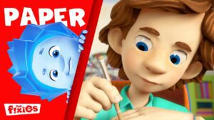 Why do we use paper? | The Fixies | Animation for Kids - Kingdom Kids Zone, Little Learners - The Fixies