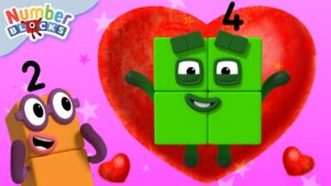 Happy Valentine's Day from the Numberblocks! ❤️ | Learn to Count – 12345 | @Numberblocks - Kingdom Kids Zone, Little Learners - Numberblocks
