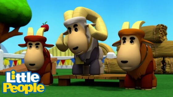 Little People | Ep 19 | Bully Goat Gruff // Working Together is Way Better - Kids TV Series, Kingdom Kids Zone - Little People - Fisher Price