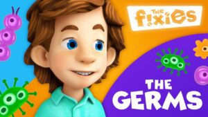 Germ Busters: Tom Thomas and Nolik's Cleaning Adventure! | The Fixies | Animation for Kids - Kingdom Kids Zone, Little Learners - The Fixies