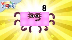 Numberblock 8 the Super Hero Block | Learn to Count – 12345678 | @Numberblocks - Kingdom Kids Zone, Little Learners - Numberblocks