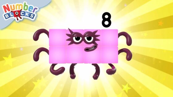 Numberblock 8 the Super Hero Block | Learn to Count – 12345678 | @Numberblocks - Kingdom Kids Zone, Little Learners - Numberblocks