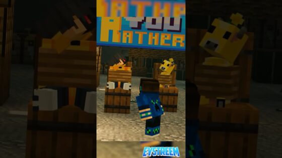 Would You Rather… (ft. Ethobot) - Gameplay, Kingdom Kids Zone, Minecraft - EYstreem