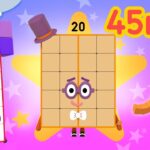 Counting Level 3 | Numberblocks 45 Minute Compilation | 123 – Numbers Cartoon For Kids - Kingdom Kids Zone, Little Learners - Numberblocks