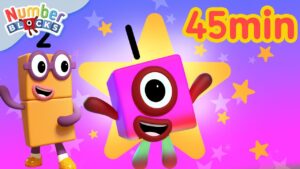 Counting Level 1 | Numberblocks 45 Minute Compilation | 123 – Numbers Cartoon For Kids - Kingdom Kids Zone, Little Learners - Numberblocks