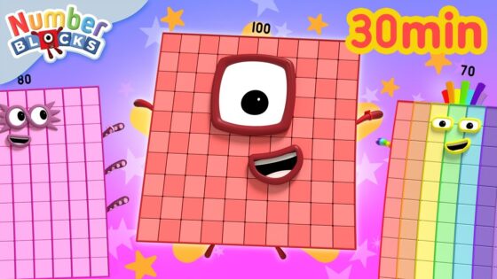 Counting Level 4 | Numberblocks 30 Minute Compilation | Counting to 1000000 - Kingdom Kids Zone, Little Learners - Numberblocks