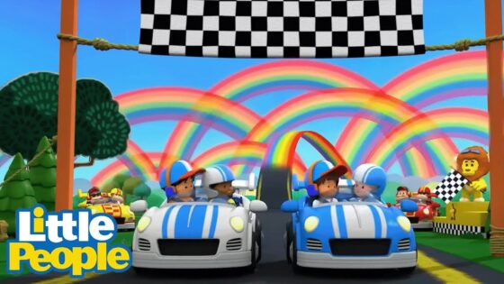 Fisher Price Little People | RAINBOW RACE! | New Episodes | Kids Movie - Kids TV Series, Kingdom Kids Zone - Little People - Fisher Price