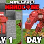 I Survived 100 Days as Blood Golem in Hardcore Minecraft - Gameplay, Kingdom Kids Zone, Minecraft - EYstreem