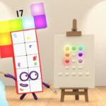 Stampolines Art Attack! | Number Fun | Learn to Count | Numberblocks - Kingdom Kids Zone, Little Learners - Numberblocks
