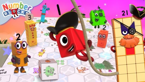 The Treasure of Hexagon Island! | Make, Arts and Crafts for Kids | Maths Cartoons | Numberblocks - Kingdom Kids Zone, Little Learners - Numberblocks