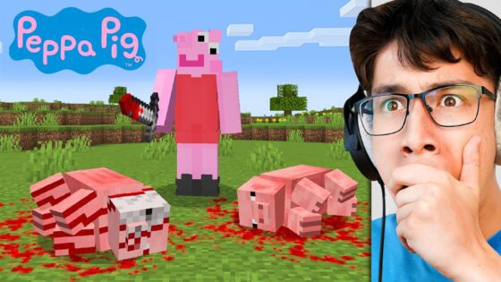 I Fooled My Friend as PEPPA PIG in Minecraft - Gameplay, Kingdom Kids Zone, Minecraft - EYstreem