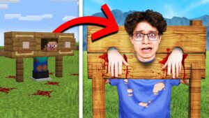 Minecraft, But Any SCARY Build Hack, Becomes REAL - Gameplay, Kingdom Kids Zone, Minecraft - EYstreem