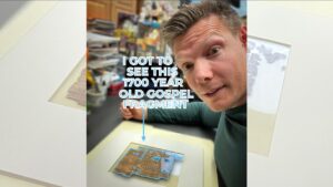 I had a private viewing with an ancient copy of Matthew's Gospel - Is the Bible Reliable?, Truth Seekers - Wes Huff
