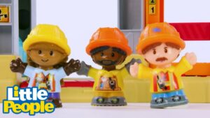 Little People Toys! | The Giant Sandcastle - Kids TV Series, Kingdom Kids Zone - Little People - Fisher Price