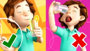 The RIGHT way to drink a smoothie! | The Fixies | Animation for Kids - Kingdom Kids Zone, Little Learners - The Fixies