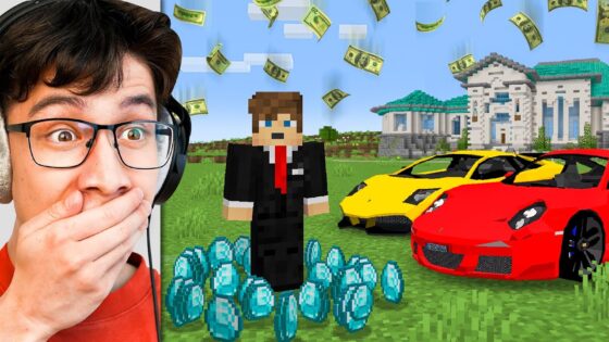 I Fooled a MILLIONAIRE ONLY Minecraft Server - Gameplay, Kingdom Kids Zone, Minecraft - EYstreem