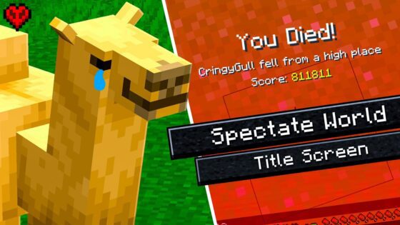 How a Camel almost ENDED my Hardcore World - Gameplay, Kingdom Kids Zone, Minecraft - CringyGull