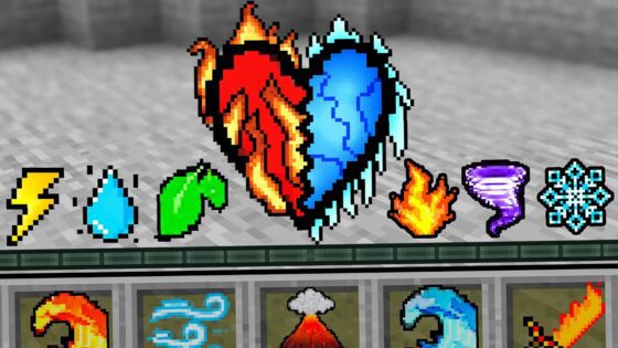 Minecraft, but there’s Elemental Hearts… - Gameplay, Kingdom Kids Zone, Minecraft - EYstreem
