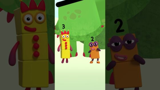 Blockzilla learns about which number is bigger! | Maths for Kids | Numberblocks - Kingdom Kids Zone, Little Learners, Shorts - Numberblocks