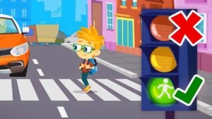 Learn how to cross the street! 🚦 | The Fixies | Animation for Kids - Kingdom Kids Zone, Little Learners - The Fixies
