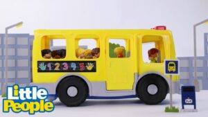 Little People Toys! | Don't Miss The Bus! - Kids TV Series, Kingdom Kids Zone - Little People - Fisher Price