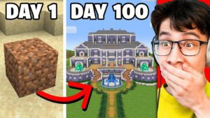 Trading 1 DIRT into a Mansion in 24 Hours - Gameplay, Kingdom Kids Zone, Minecraft - EYstreem