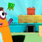 The Square Temple! | Learn to count 1 to 100! | Maths Cartoon for Kids | @Numberblocks - Kingdom Kids Zone, Little Learners - Numberblocks