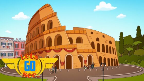 @LetsGoSee – Creaky Colosseum | Full Episode | Cartoons for Kids - Kingdom Kids Zone, Little Learners - Let's Go See