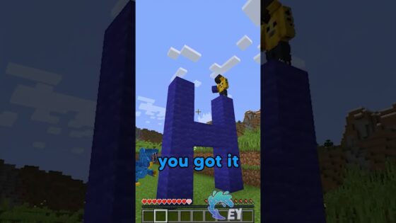 Don’t Give Things to Huggy Wuggy in Minecraft! - Gameplay, Kingdom Kids Zone, Minecraft - EYstreem