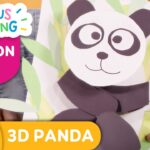 CURIOUS CRAFTING🖍✂️ 3D Panda Bear 🐼 Season 2 Fun Arts & Crafts For Kids | TVOkids - Kingdom Kids Zone, Little Learners - TVOkids Preschool
