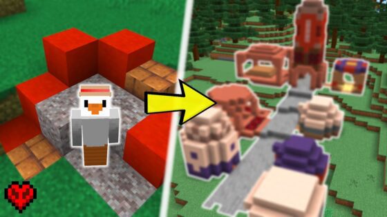 I built a Trail Ruin VILLAGE in Minecraft - Gameplay, Kingdom Kids Zone, Minecraft - CringyGull