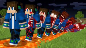 Minecraft, But Your Deaths = SCARY - Gameplay, Kingdom Kids Zone, Minecraft - EYstreem