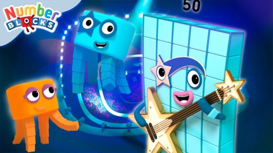 ☁️👐 Sky High Fives and Timetables | Learn to Count with Sing-along Songs! 🎵🔢 @Numberblocks​ - Kingdom Kids Zone, Little Learners - Numberblocks