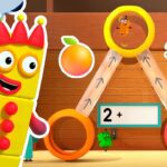 FRUIT SALAD Split 🍊🍋🍉 – Full Episode | Learn to count | Maths for Kids | @Numberblocks - Kingdom Kids Zone, Little Learners - Numberblocks