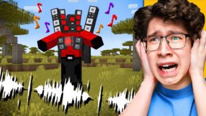 I Scared My Friend as TITAN SPEAKERMAN in Minecraft - Gameplay, Kingdom Kids Zone, Minecraft - EYstreem