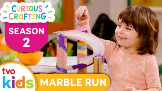 CURIOUS CRAFTING🖍✂️ Marble Run ☄️ Season 2 Fun Arts & Crafts For Kids | TVOkids - Kingdom Kids Zone, Little Learners - TVOkids Preschool