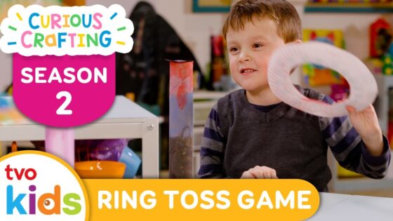 CURIOUS CRAFTING🖍✂️ Ring Toss Game ✨ Season 2 Fun Arts & Crafts For Kids | TVOkids - Kingdom Kids Zone, Little Learners - TVOkids Preschool