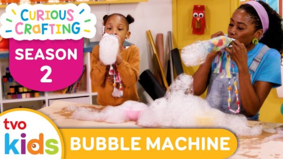 CURIOUS CRAFTING🖍✂️ Bubble Machine 🫧 Season 2 Fun Arts & Crafts For Kids | TVOkids - Kingdom Kids Zone, Little Learners - TVOkids Preschool