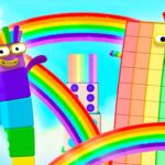 🌈 Colourful Rainbow Maths Adventure | 123 – Learn to Count with Fun! | Numberblocks - Kingdom Kids Zone, Little Learners - Numberblocks